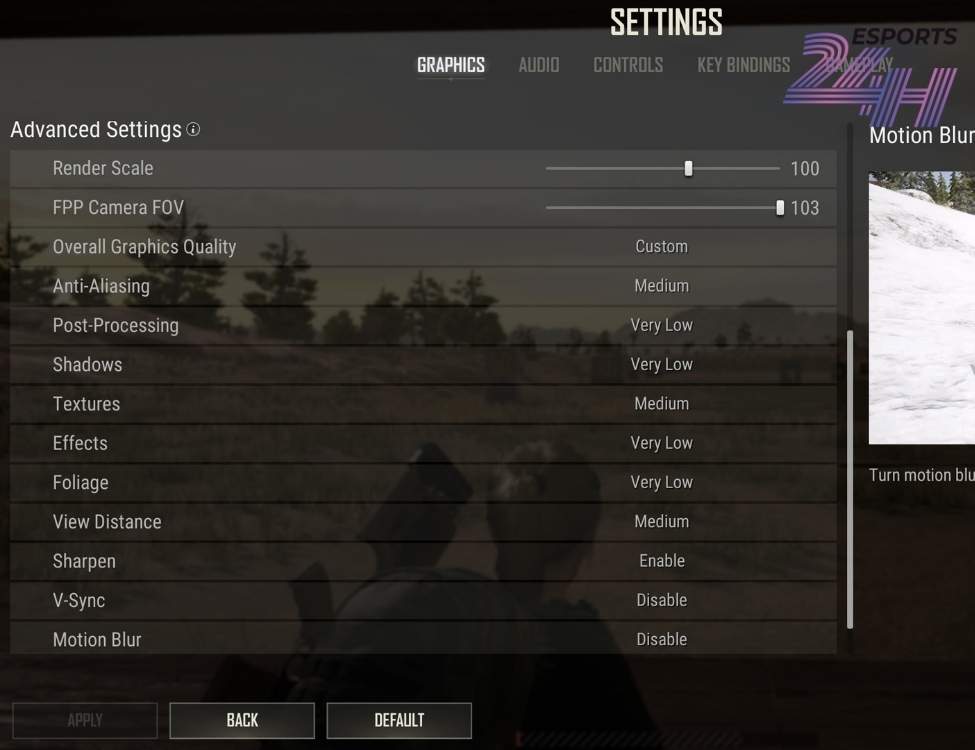 Bộ setting PUBG PC tối ưu theo từng cấu hình máy