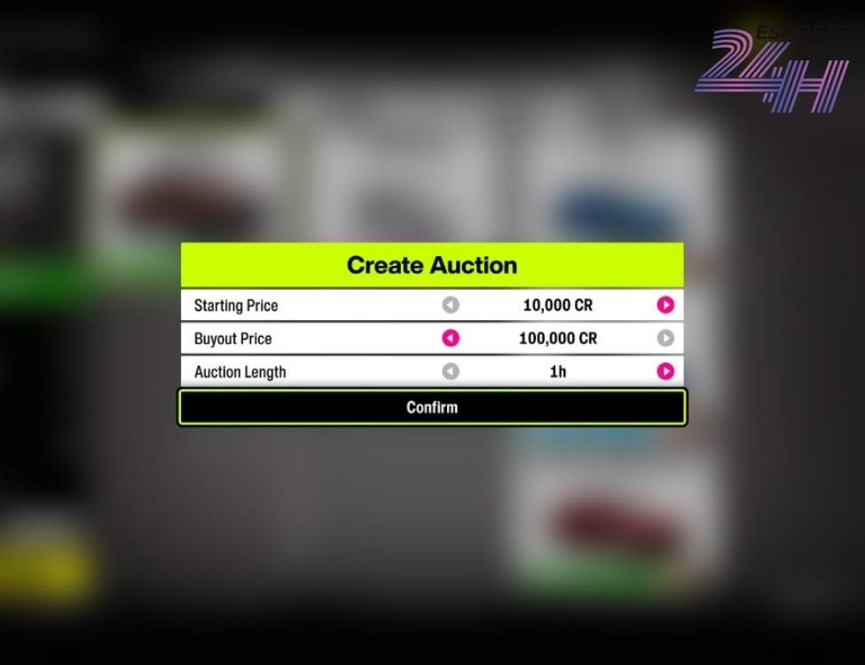 Các bước đăng bán xe chi tiết trong Forza Horizon 6
