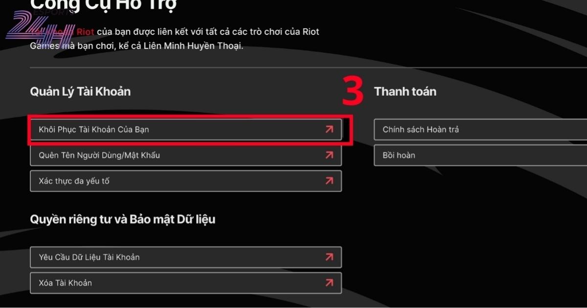 Cách Khôi phục tài khoản Riot bị hack hoặc đổi gmail bước 3