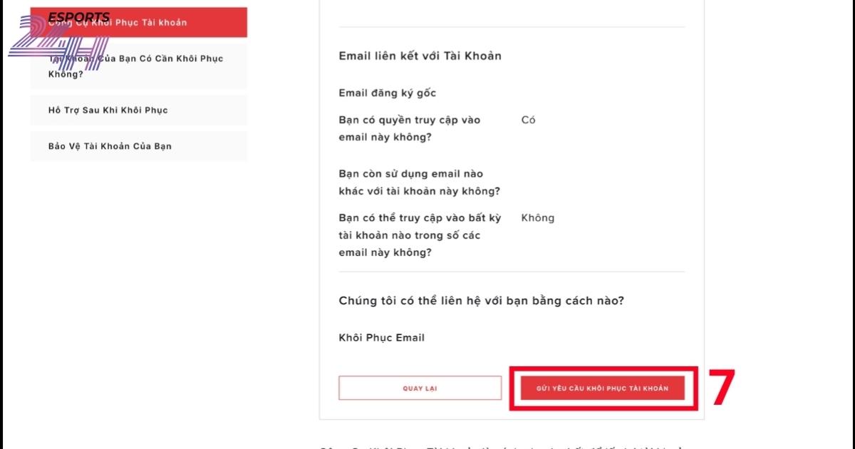Cách Khôi phục tài khoản Riot bị hack hoặc đổi gmail bước 7