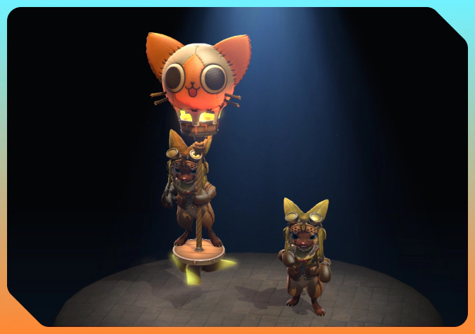 Courier mèo Palico và thú cưng Poogie Dota 2
