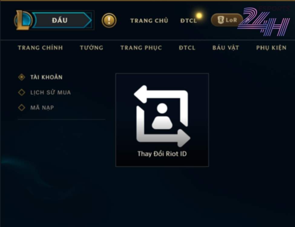 Đổi tên Liên Minh Huyền Thoại có mất phí không