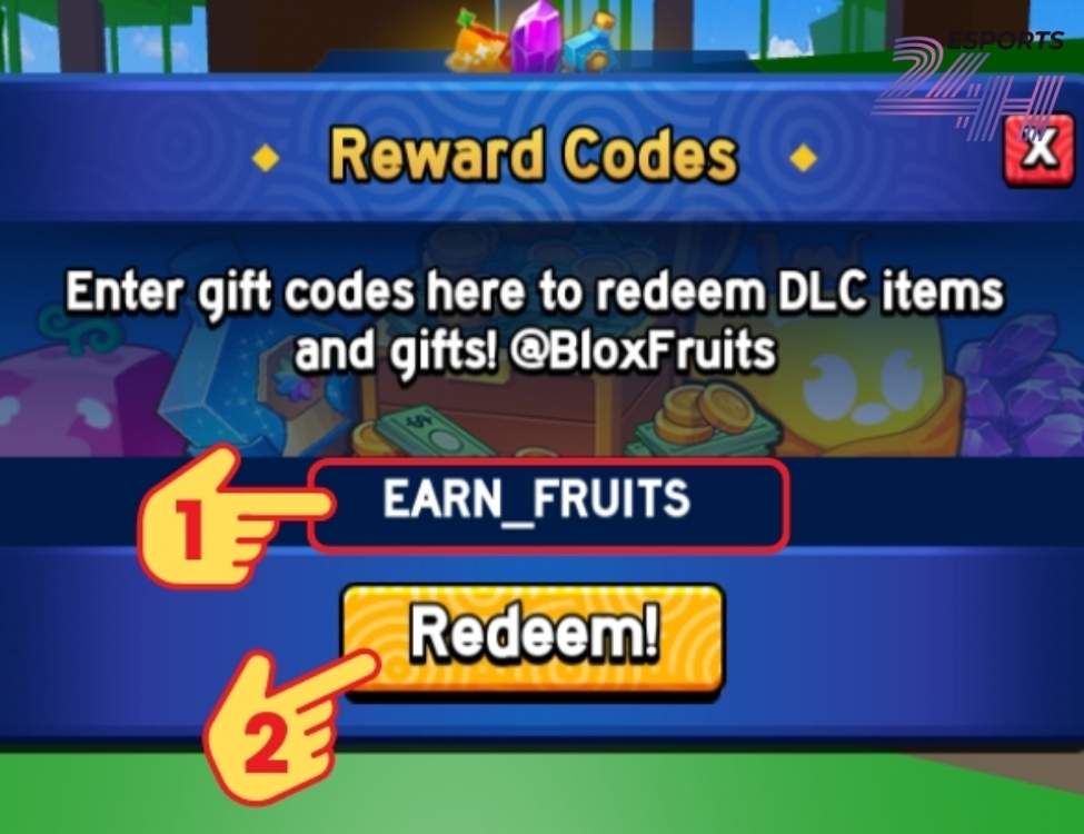 Hướng dẫn nhập code blox fruit đúng cách