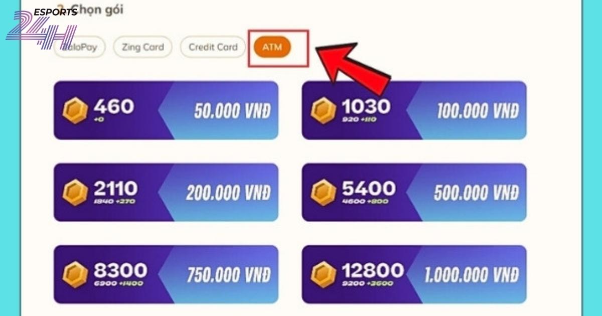Lỗi thường gặp khi nạp đấu trường chân lý