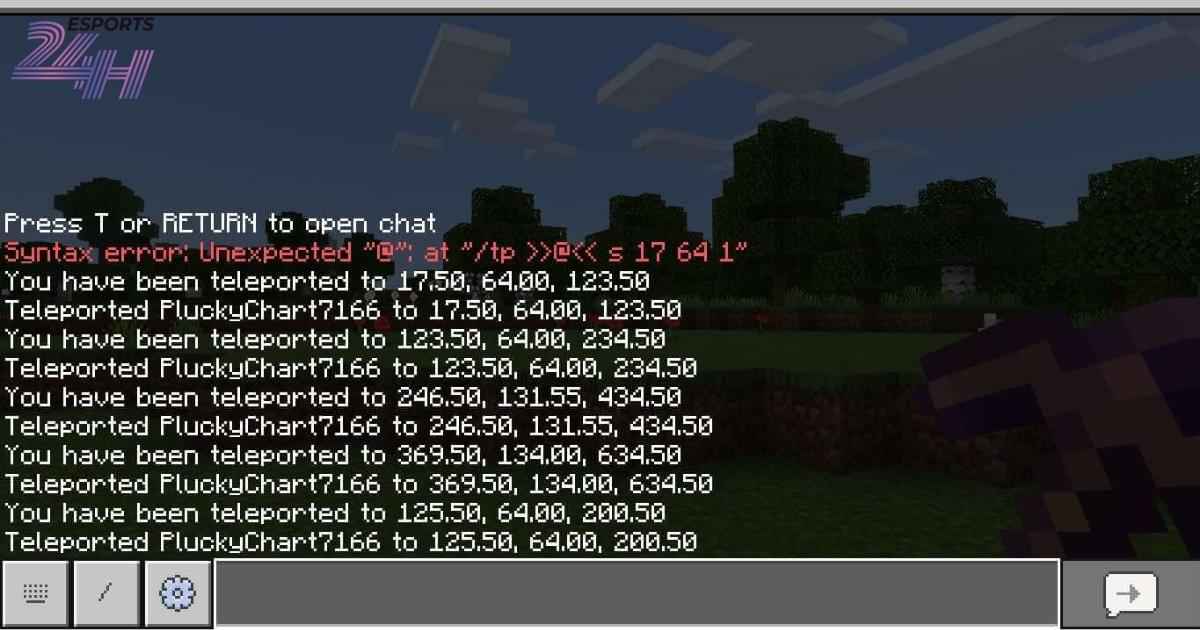 Mã dịch chuyển và hồi sinh trong Minecraft  