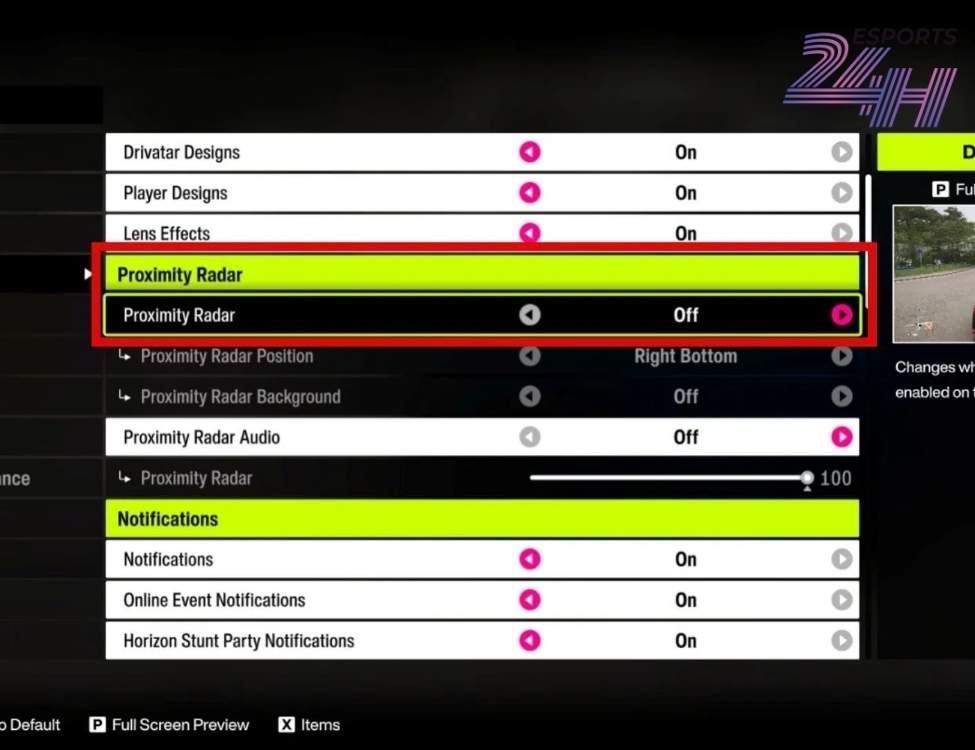 Tính năng Radar tiệm cận trong Forza Horizon 6