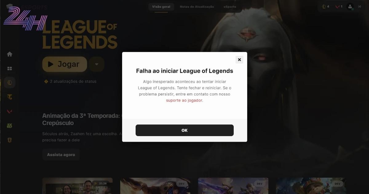 Vì sao không vào được tài khoản Riot