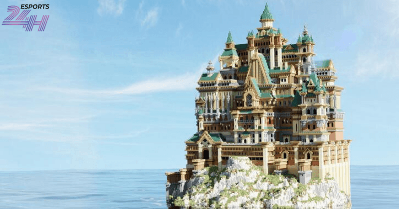 Chi tiết quy trình xây dựng lâu đài trong Minecraft